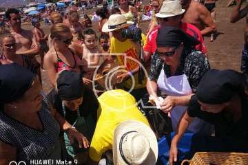 Melenara rememora el chinchorro y la varada del pescado (Foto TA)